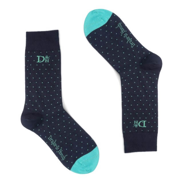 Blue & Teal ''Starry Night'' Organic Cotton Socks