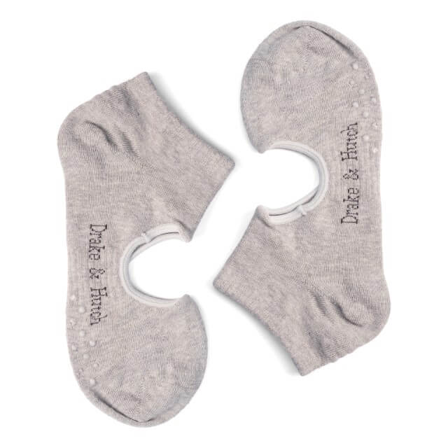 Silver Flexi-Fit Yoga Organic Cotton Socks