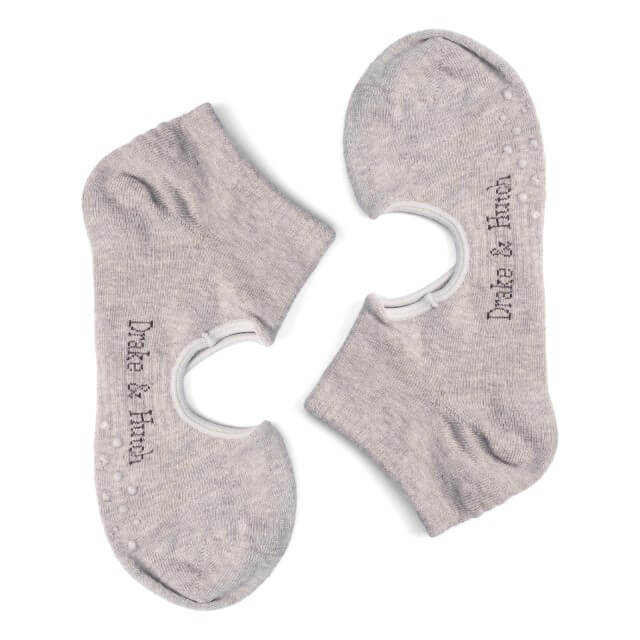 Silver Flexi-Fit Yoga Organic Cotton Socks