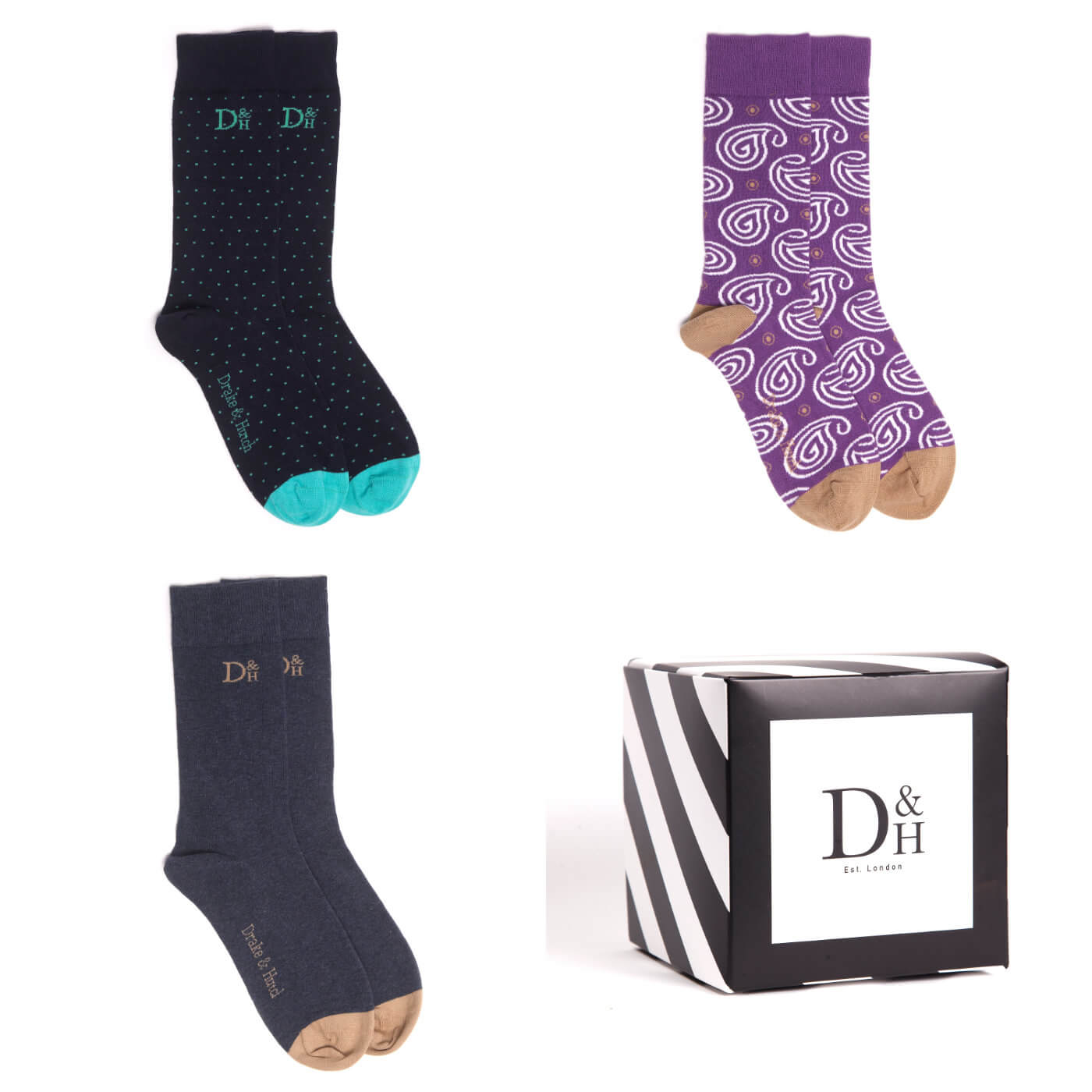 Special Occasion Sock Selection - 3 Pack of Socks with Gift Box